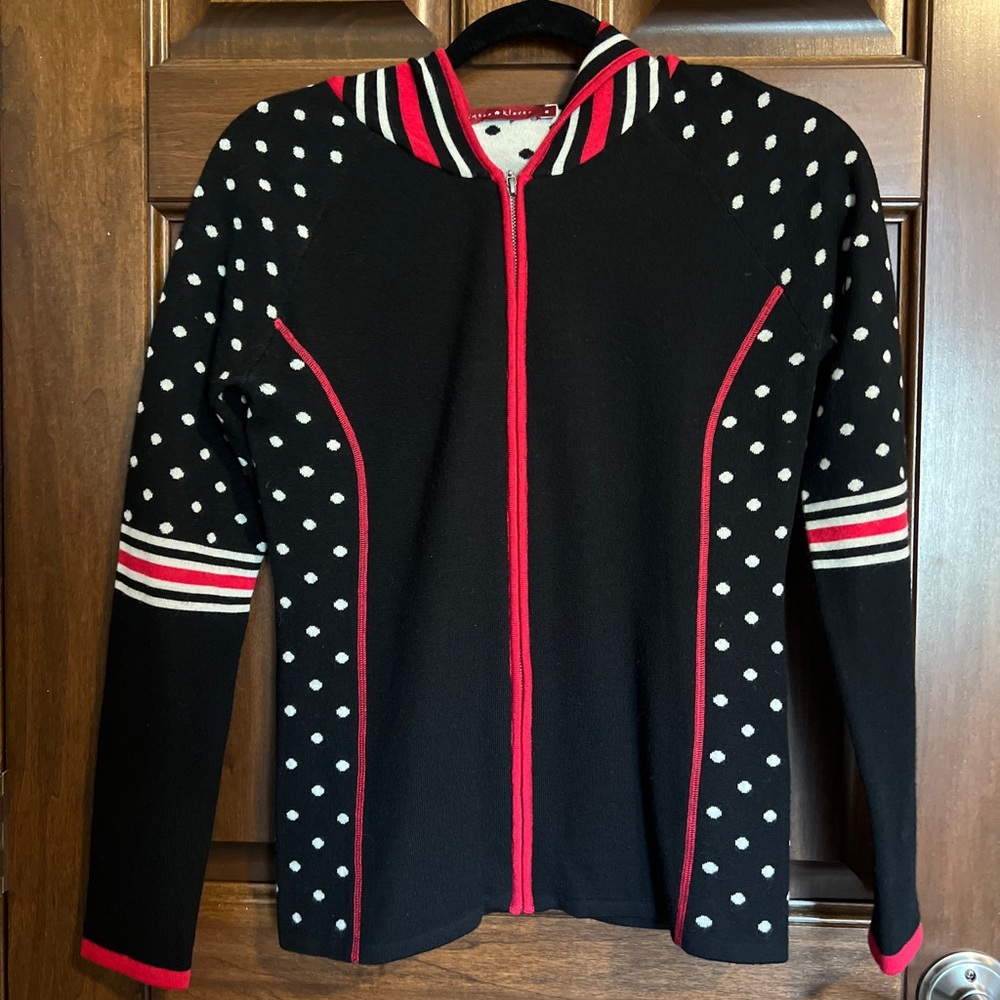 Krimson Klover zippered wool Cardigan